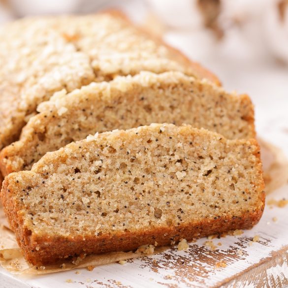 Healthy Almond Poppy Seed Quick Bread Beat Bake Eat