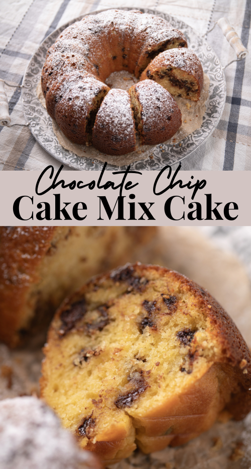 An easy-to-make chocolate chip bundt cake using yellow cake mix. | Beat Bake Eat